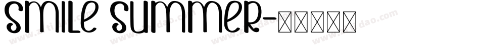 Smile Summer字体转换